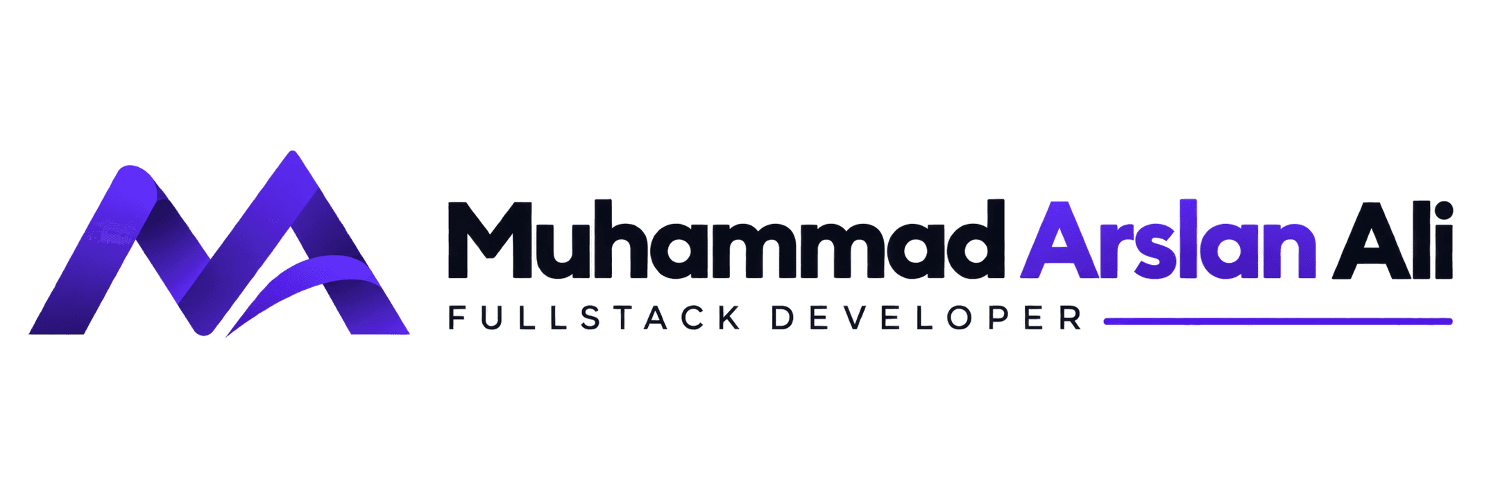 Muhammad Arslan Ali full stack developer logo